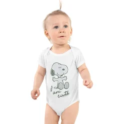 Discount Snoopy I Am Cute Baby Bodysuit Kids Snoopy | Baby & Kids