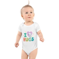 New Snoopy I Love Hugs Baby Bodysuit Kids Snoopy | Baby & Kids