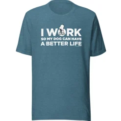 Sale Snoopy I Work So My Dog Can Have A Better Life Adult T-Shirt Snoopy | Pet
