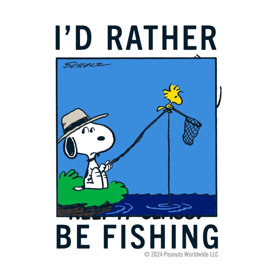 Best Snoopy I'd Rather Be Fishing Mug Mugs