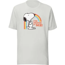 Online Snoopy I'm Proud of Me Adult T-Shirt Snoopy | T-Shirts