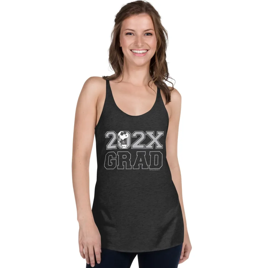 Clearance Snoopy Joe Cool Personalized Grad Racerback Tank Top Snoopy | Joe Cool