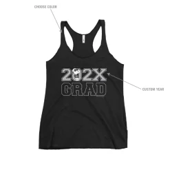 Clearance Snoopy Joe Cool Personalized Grad Racerback Tank Top Snoopy | Joe Cool