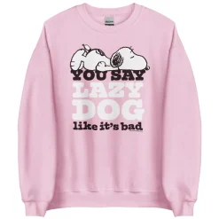 Sale Snoopy Lazy Dog Adult Sweatshirt Snoopy | Pet