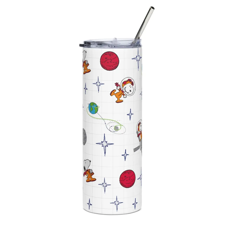 Hot Snoopy Planets Pattern Skinny Tumbler Snoopy | Tumblers