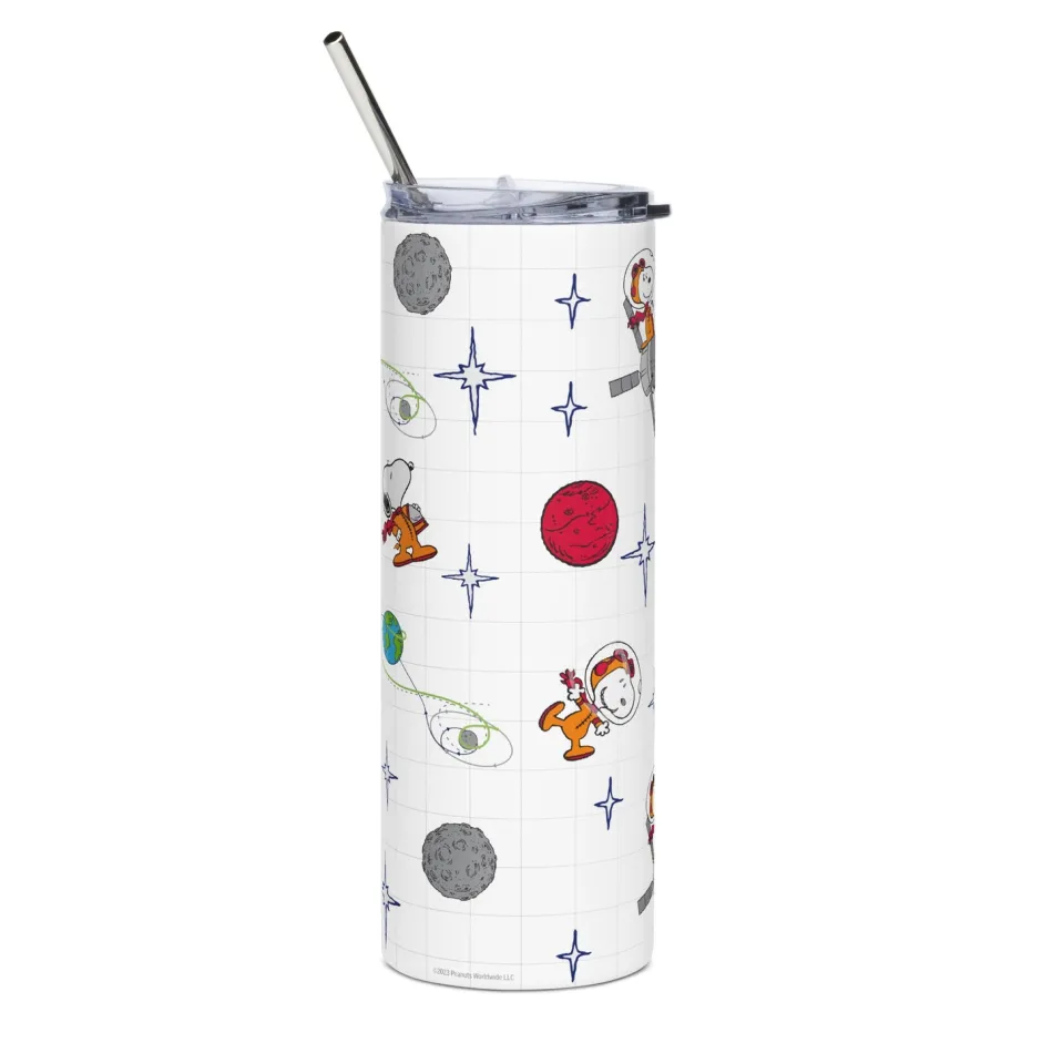 Hot Snoopy Planets Pattern Skinny Tumbler Snoopy | Tumblers