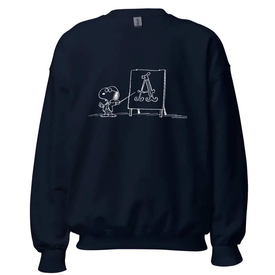 Discount Snoopy Professor Snoopy Adult Sweatshirt Snoopy | Hoodies & Sweatshirts