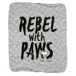 Sale Snoopy Rebel With Paws Sherpa Blanket Snoopy | Blankets & Pillows