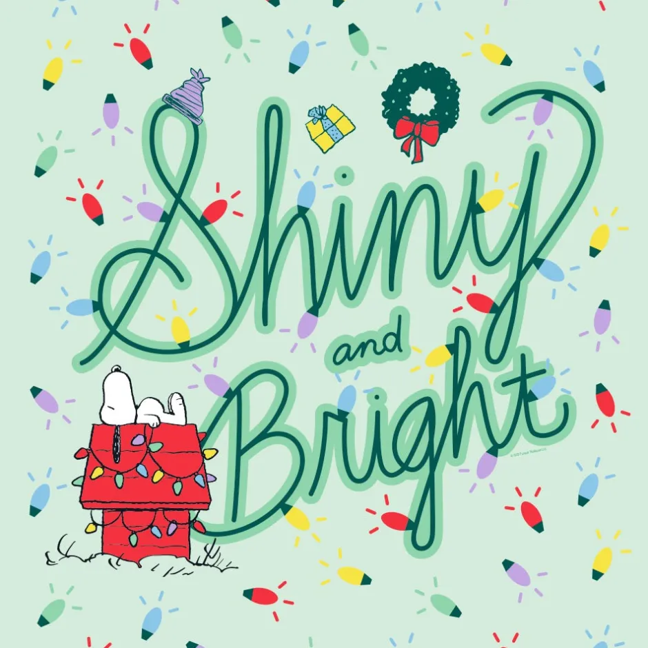Clearance Snoopy Shiny and Bright Sherpa Blanket Blankets & Pillows
