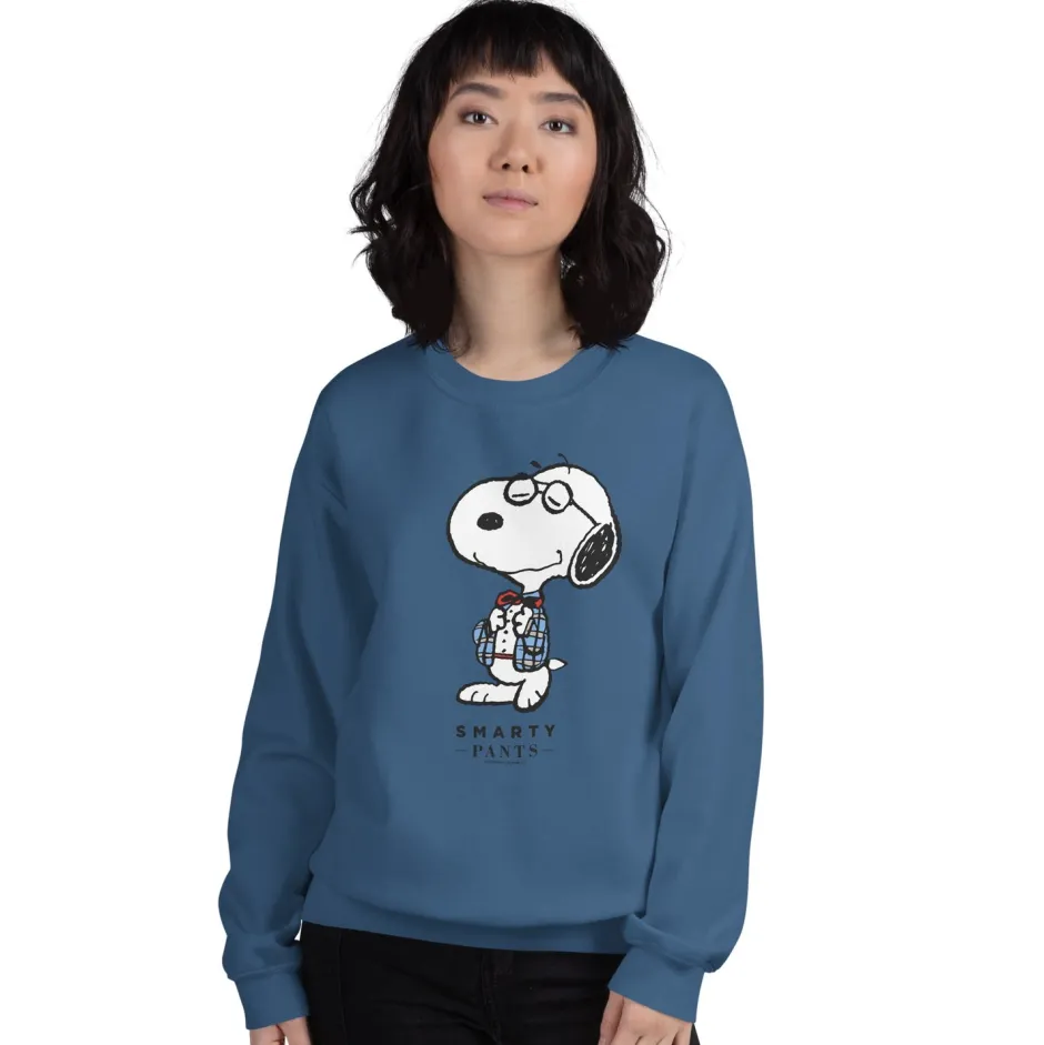 Best Snoopy Smarty Pants Adult Sweatshirt Snoopy | Hoodies & Sweatshirts