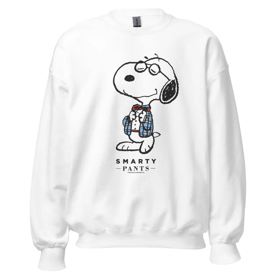 Best Snoopy Smarty Pants Adult Sweatshirt Snoopy | Hoodies & Sweatshirts