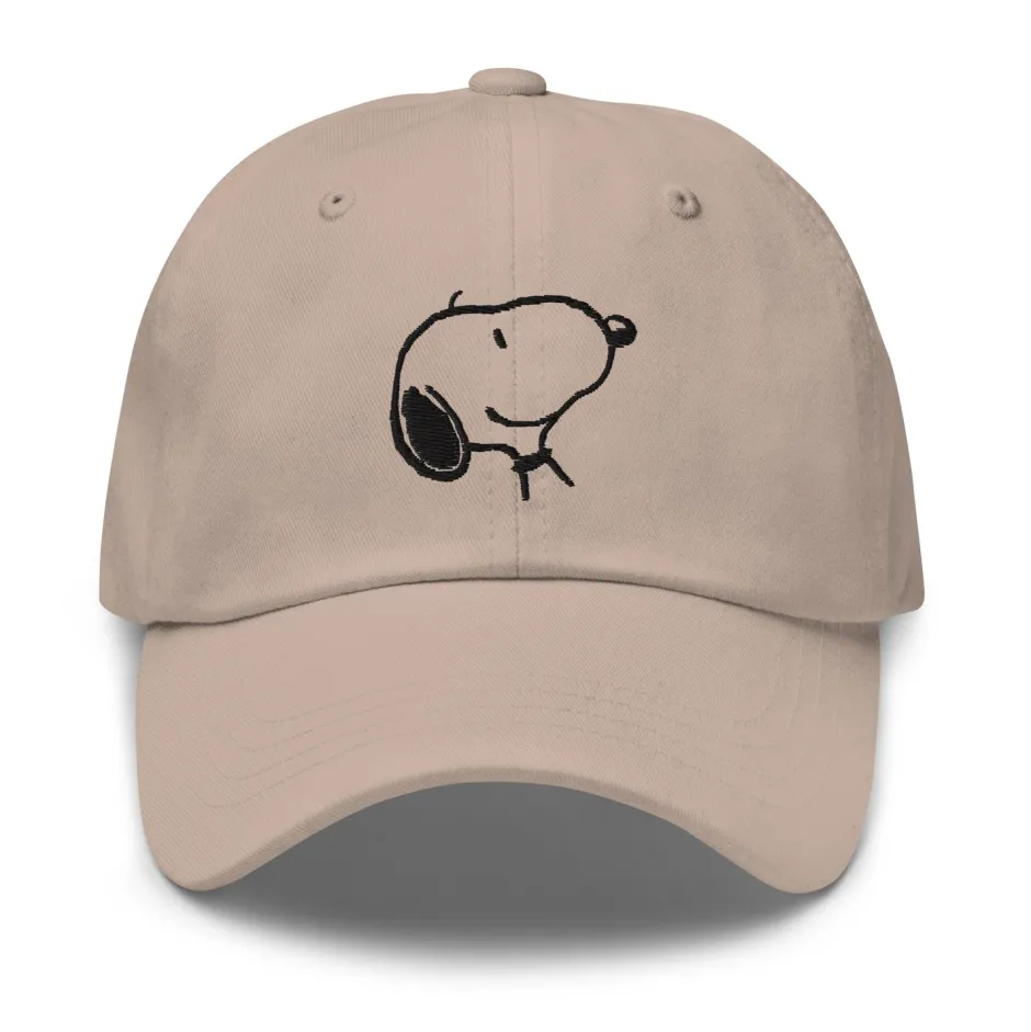 Hot Snoopy Smile Embroidered Hat Snoopy | Hats & Beanies