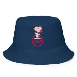 Outlet Snoopy Stars Pattern Reversible Bucket Hat Snoopy | Hats & Beanies