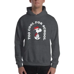 Outlet Snoopy Too Cool For School Adult Hoodie Snoopy | Hoodies & Sweatshirts