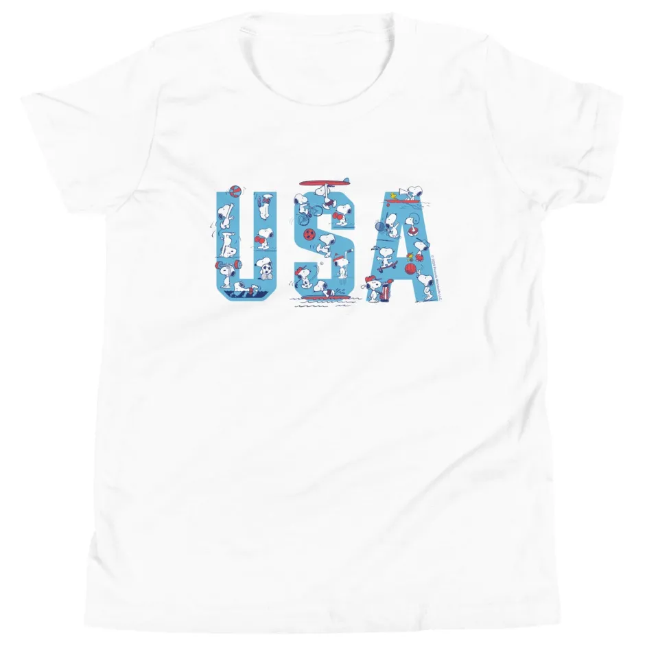 Online Snoopy USA Sports Kids T-Shirt Snoopy | T-Shirts