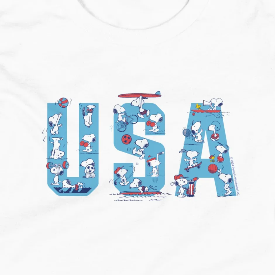 Online Snoopy USA Sports Kids T-Shirt Snoopy | T-Shirts
