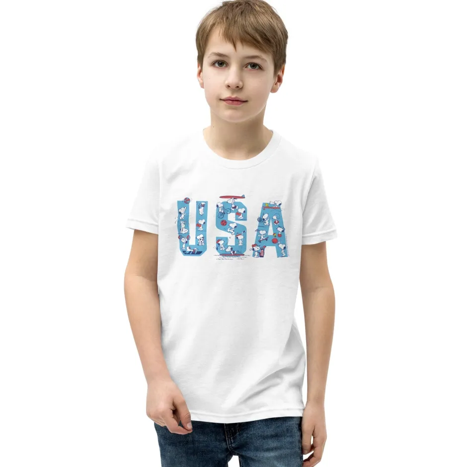 Online Snoopy USA Sports Kids T-Shirt Snoopy | T-Shirts