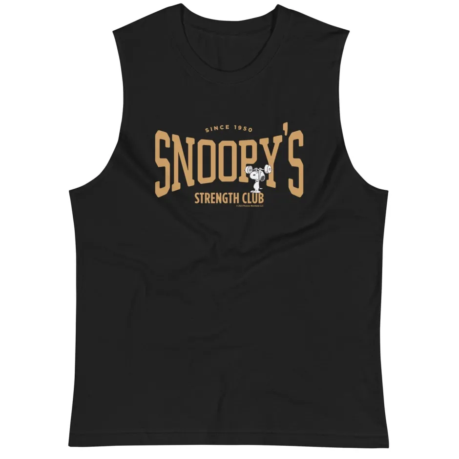 Outlet Snoopy's Strength Club Muscle Shirt Snoopy | Tank Tops