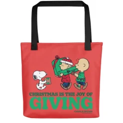 Fashion The Joy of Giving Tote Bag Snoopy | Charlie Brown
