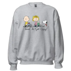Discount Time To Get Cozy Adult Sweatshirt Snoopy | Sally Brown