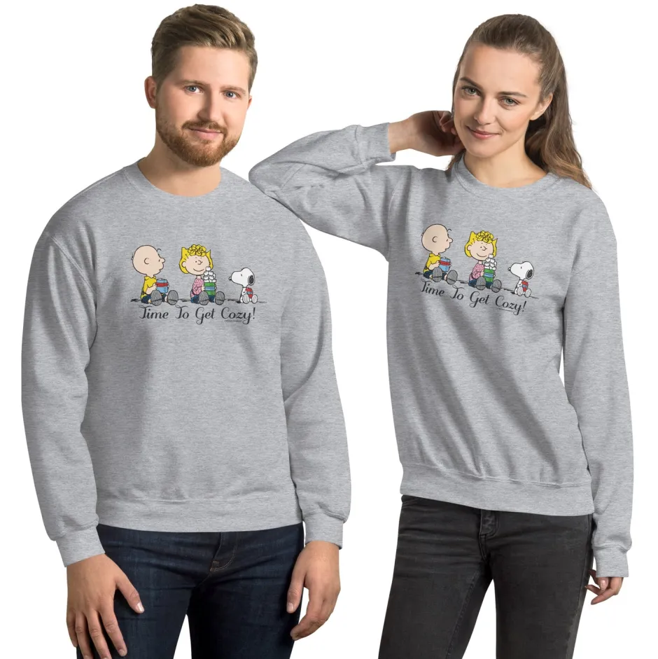 Discount Time To Get Cozy Adult Sweatshirt Snoopy | Sally Brown