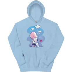 Discount 75 Years of Charlie And Snoopy Hug Adult Hoodie Snoopy | Charlie Brown