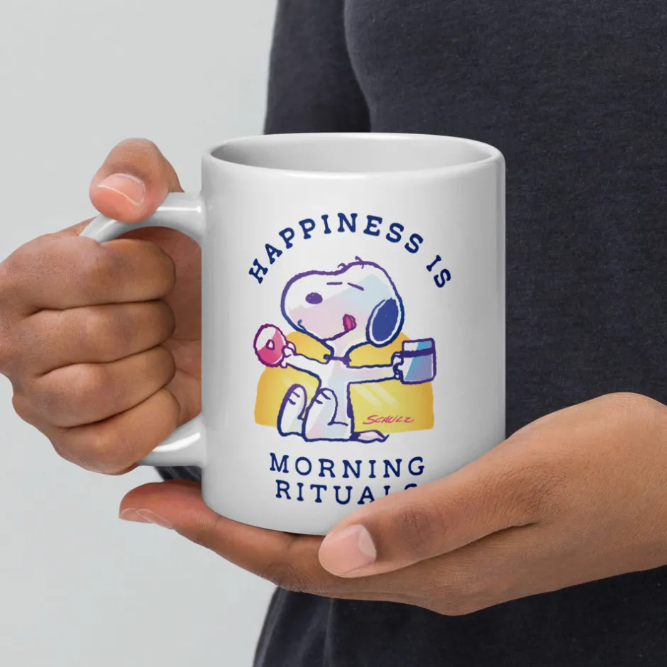 Hot 75 Years of Happiness Is Morning Rituals Mug Mugs