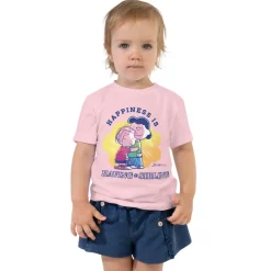Fashion 75 Years of Happiness Is Having A Sibling Toddler T-Shirt Kids Lucy Van Pelt | Linus Van Pelt